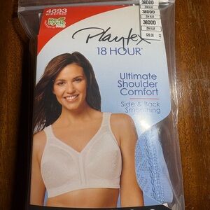 Playtex 18 Hour Bra - White and Blue